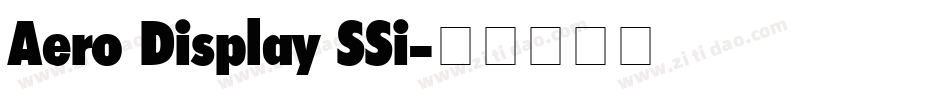 Aero Display SSi字体转换